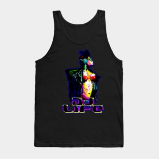 DJ Life Dance Techo House Music 8 Bit Art Tank Top